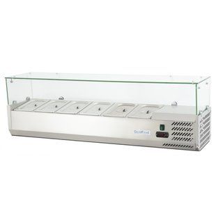 Вітрина холодильна для топінгу GF-VRX1400/380-H6C GoodFood  00418 фото